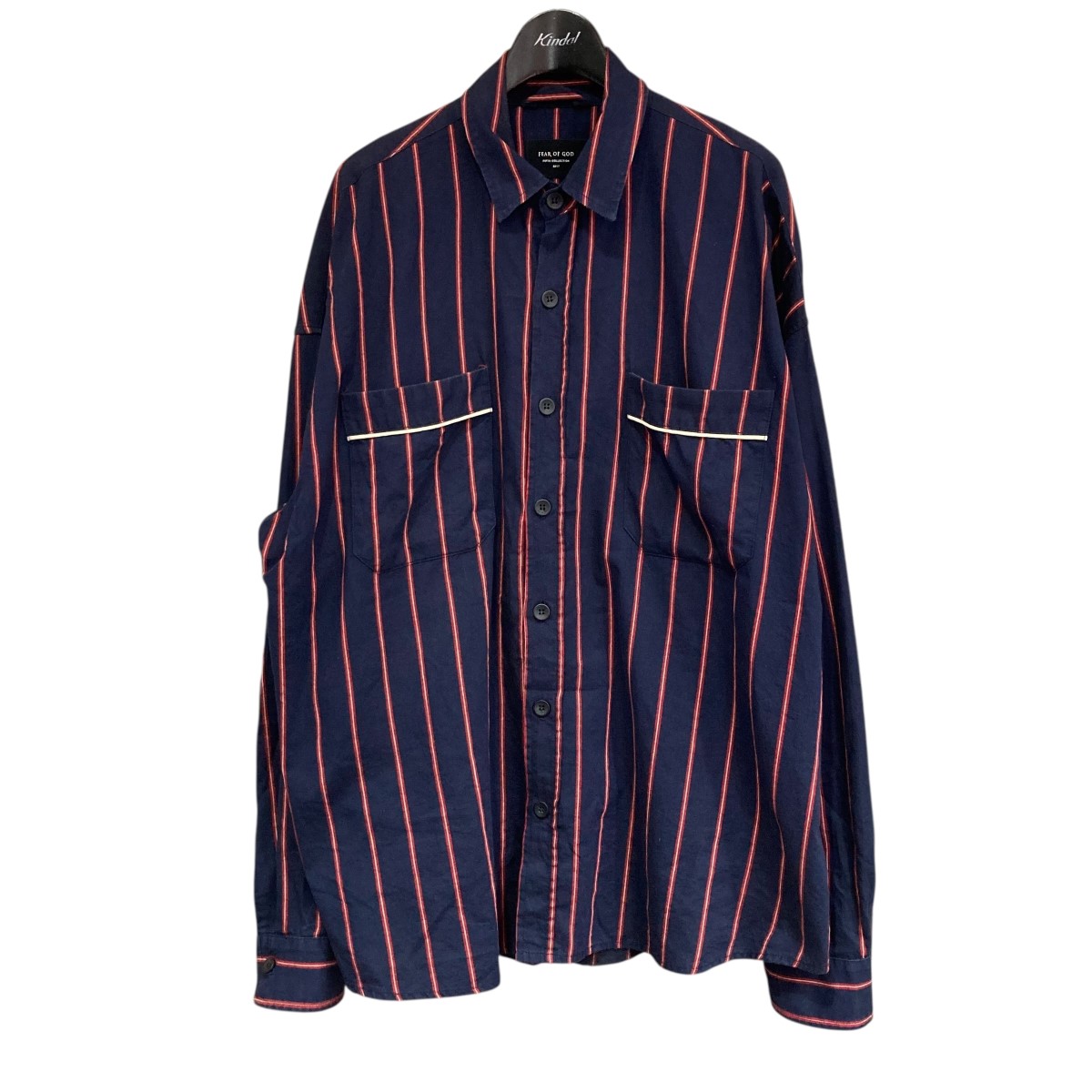 【関税込み】Fear of God ブルー ボタンアップ デニムシャツ Fear of God - デニム シャツ | HBX - ハイプビースト(Hypebeast