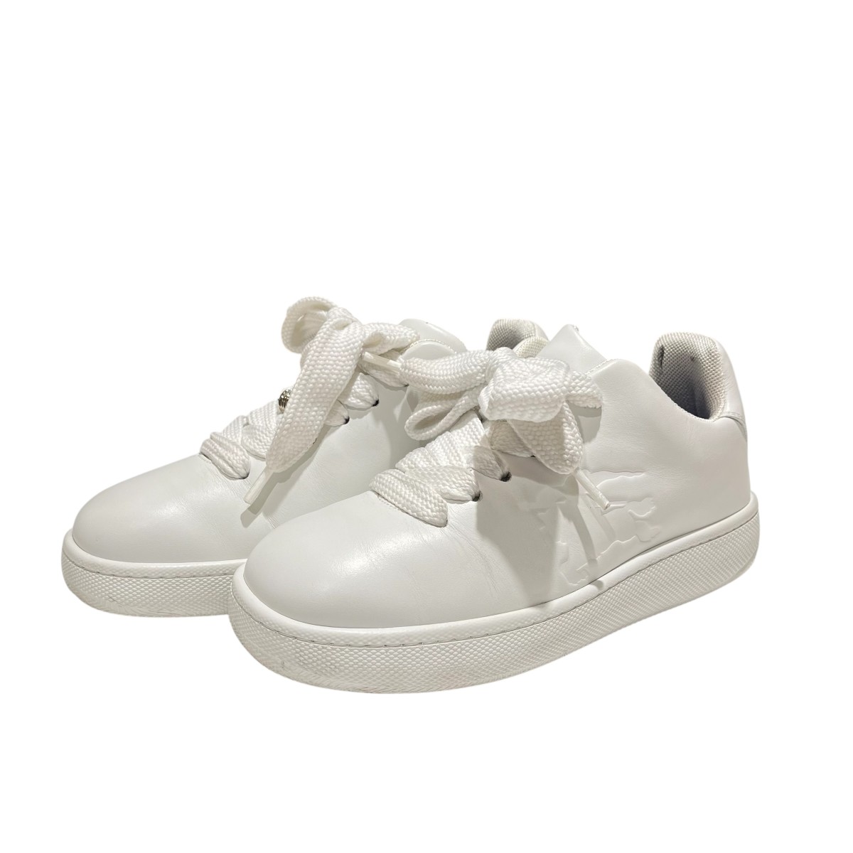 【中古】 BURBERRY 8083385 サイドロゴマーク ボリュームスニーカー ホワイト サイズ：41 【価格見直し】