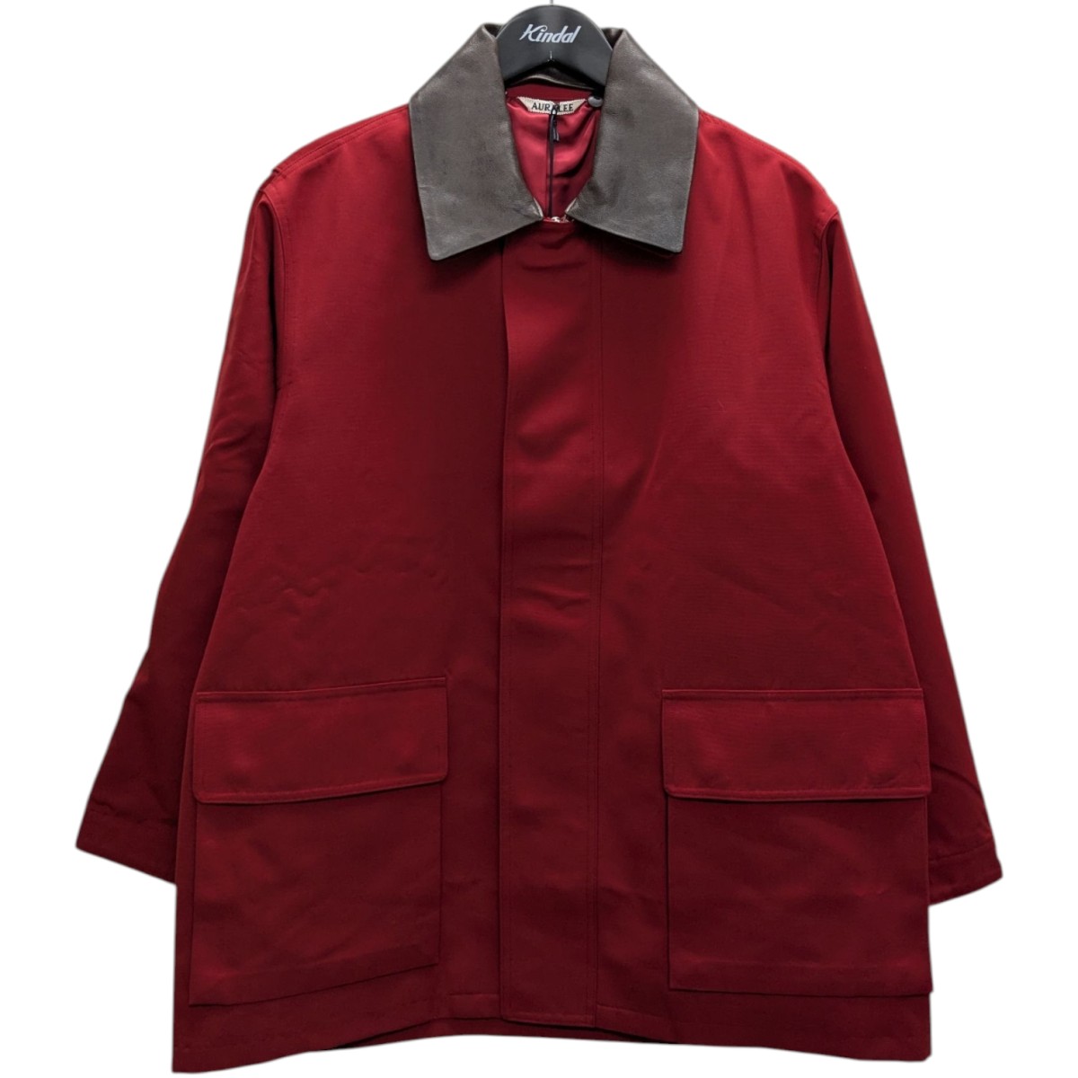 楽天市場】AURALEE 19aw WOOL SERGE CHECK ZIPUP BLOUSON
