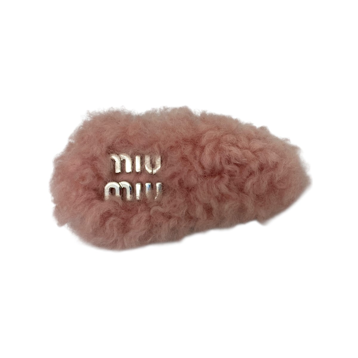 miumiu シアリング ヘアクリップ ヘアピン ボア MIU MIU - 【美品】MIU MIU ヘアクリップ シアリング ファー