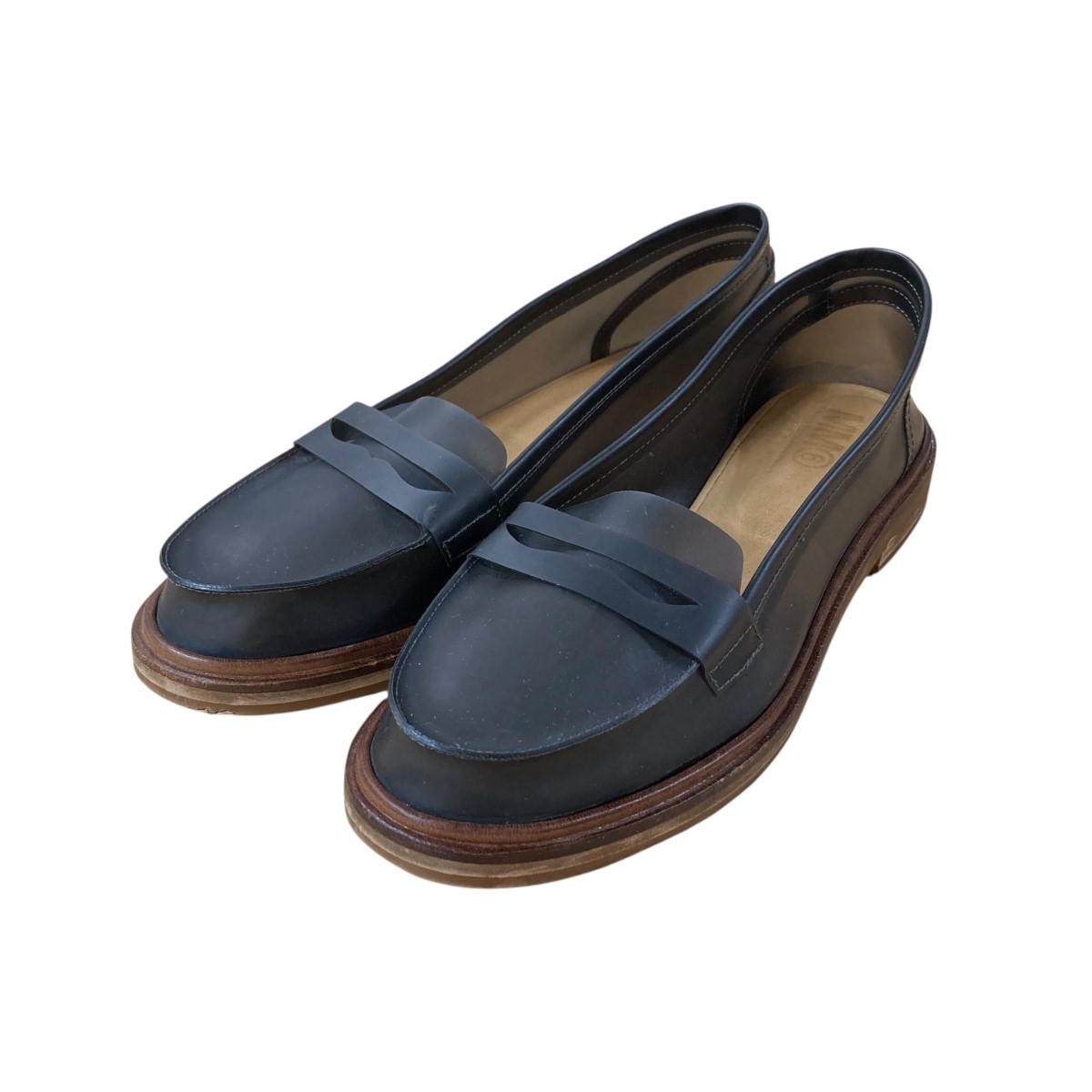 美品MM6 エムエムシックスMaison Margiela ローファー厚底レザー 870111822_1.jpg