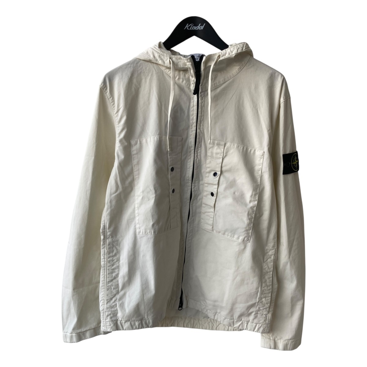 【中古】 STONE ISLAND ジップジャケット K1S154100091 アイボリー サイズ：M 【価格見直し】