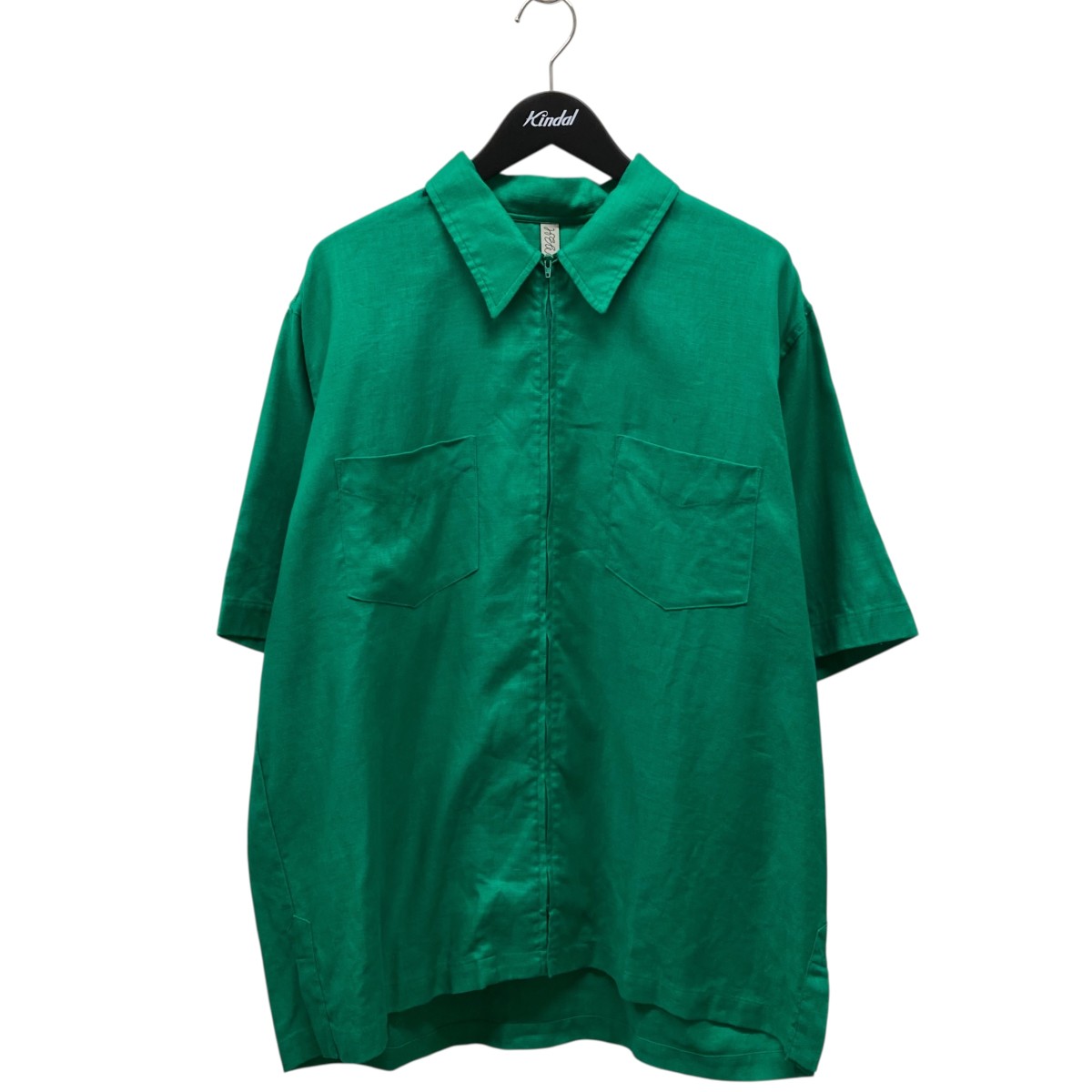 【中古】 HEALTH ジップシャツ HC22-304R グリーン サイズ：L 【価格見直し】