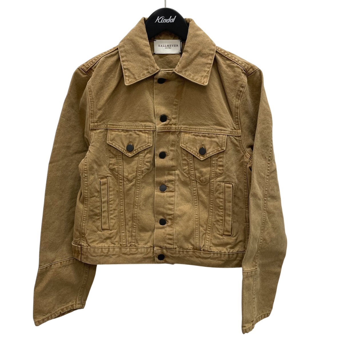【中古】 KALLMEYER Axel Shrunken Jacket in Cotton Denim デニムジャケット キャメル サイズ:S 【価格見直し】