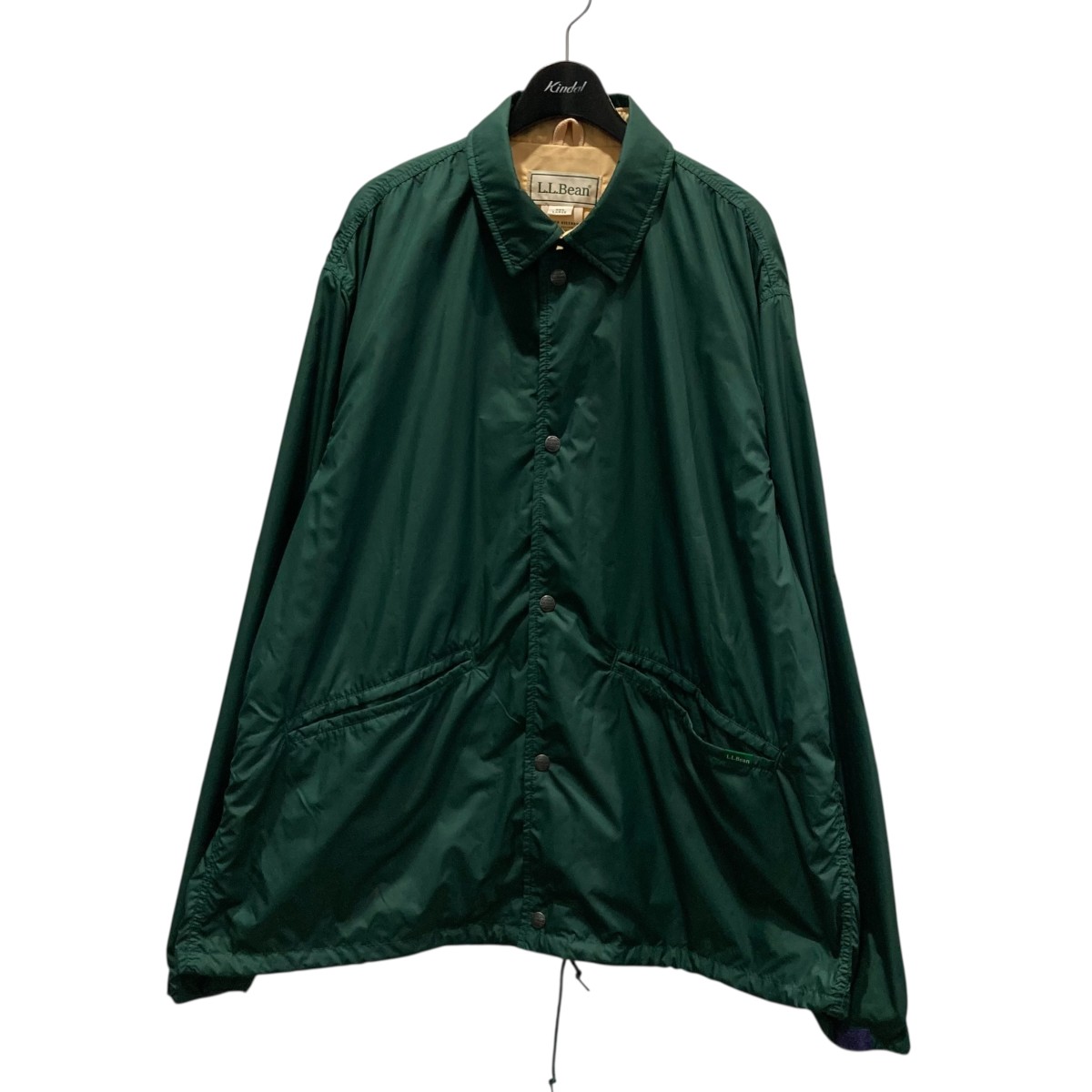 【L.LBEAN】80s エルエルビーンnylon jacket 古着 L L.L.Bean(エルエルビーン) / ナイロンジャケット/M/ナイロン/GRN