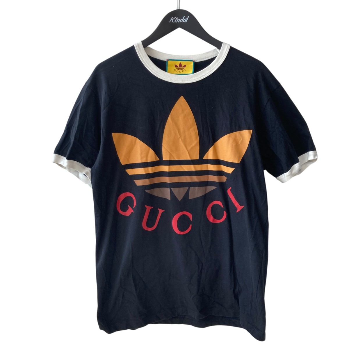 本日限定！セール！ GUCCI adidas　コラボ　グリーン Tシャツ 楽天市場】【中古】GUCCI ADIDASコラボ Tシャツ グリーン 表記