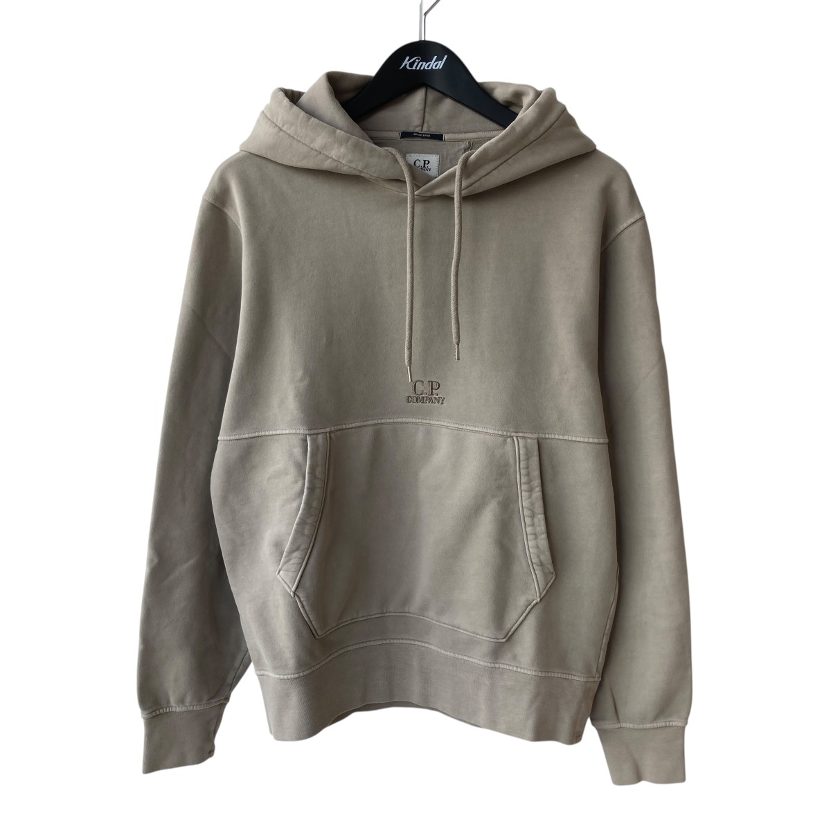 【中古】 C．P COMPANY　 スウェットロゴ フーディ CMSS009B ベージュ サイズ：S 【160725】（シーピーカンパニー）