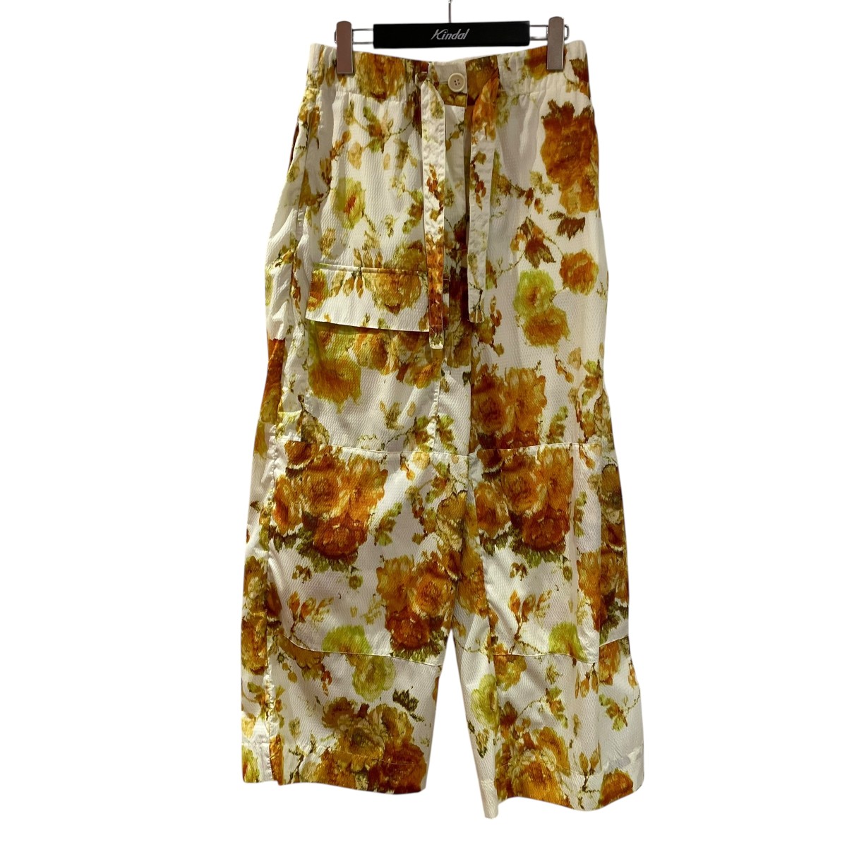 【中古】\u003cBR\u003eDRIES VAN NOTEN\u003cBR\u003e総柄ズボン下 黄色 大いさ：XS\u003cBR\u003e【通貨価値思いなおす】