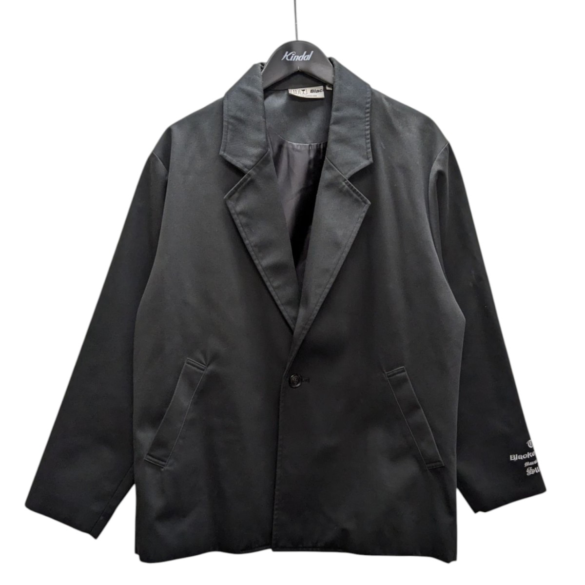 【中古】THE BLACK EYE PATCH&times;sulvam20AW TAILORED JACKET 袖刺繍テーラードジャケット ブラック サイズ：M【価格見直し】｜ブランド古着のカインドオル