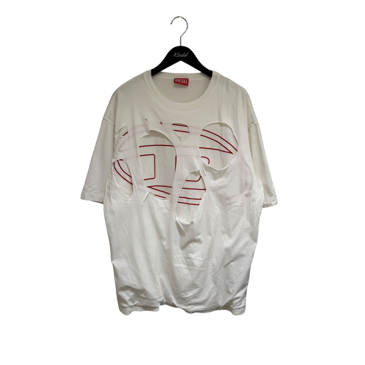 DIESEL ダメージ加工風 半袖Tシャツ グレー 楽天市場】ダメージ Tシャツ（ブランドディーゼル）（メンズ