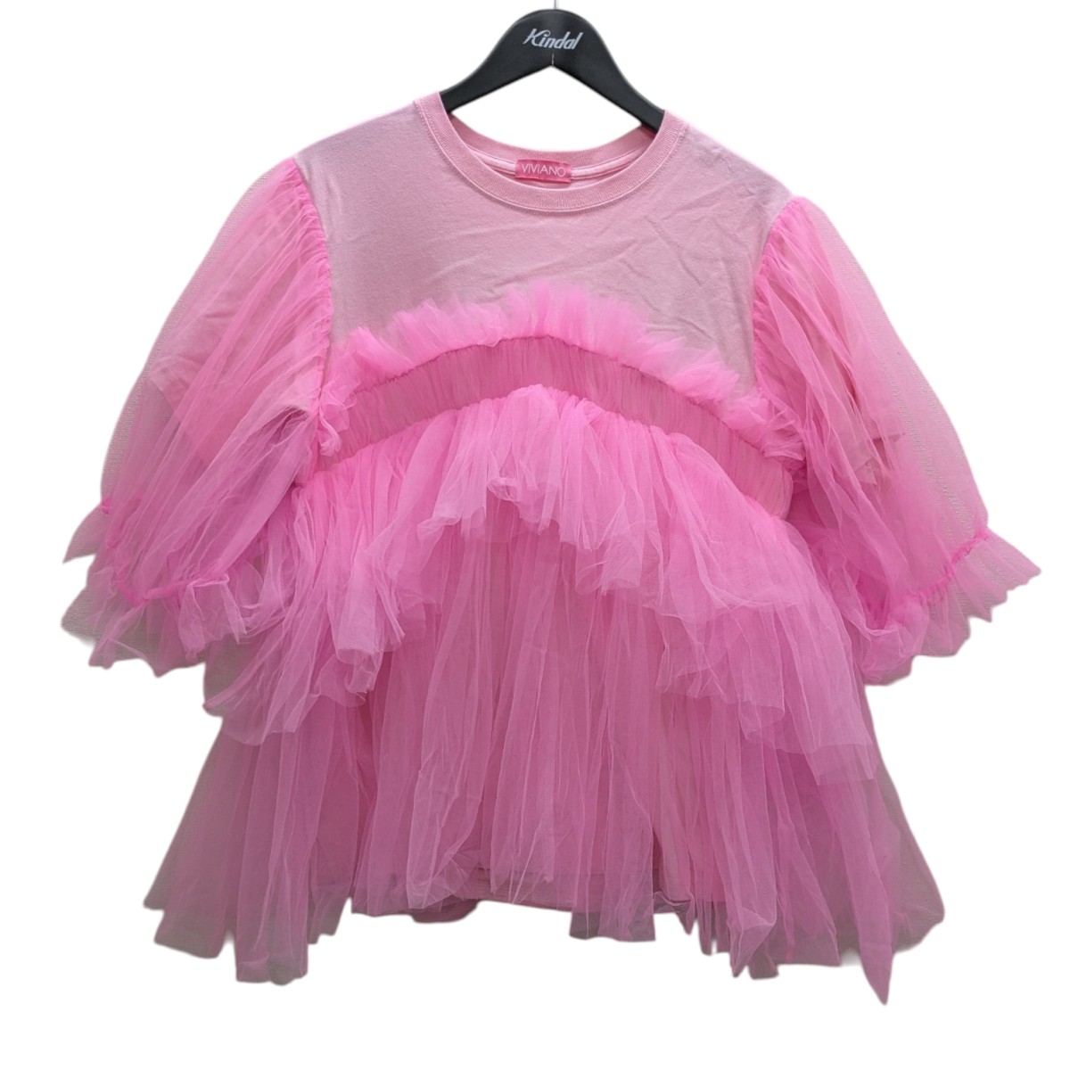 楽天市場】【中古】VIVIANO 24SS TIERED DRESS チュール