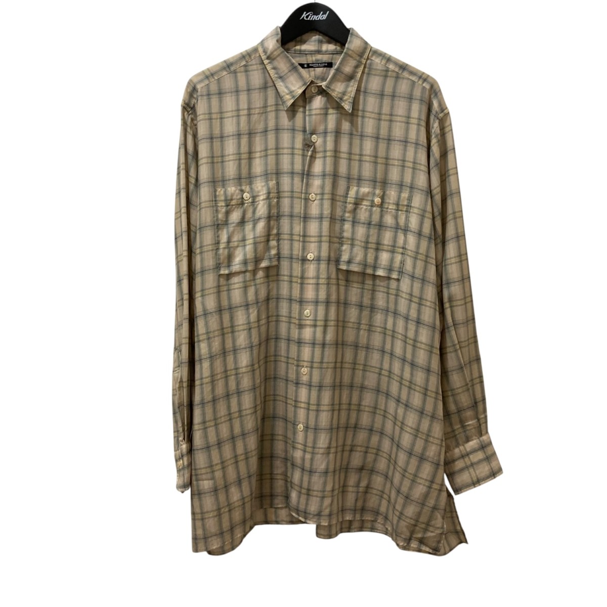 maatee&sons リネン　シャツ　スミクロ　サイズ3 新品未使用 8079000484242_1.jpg
