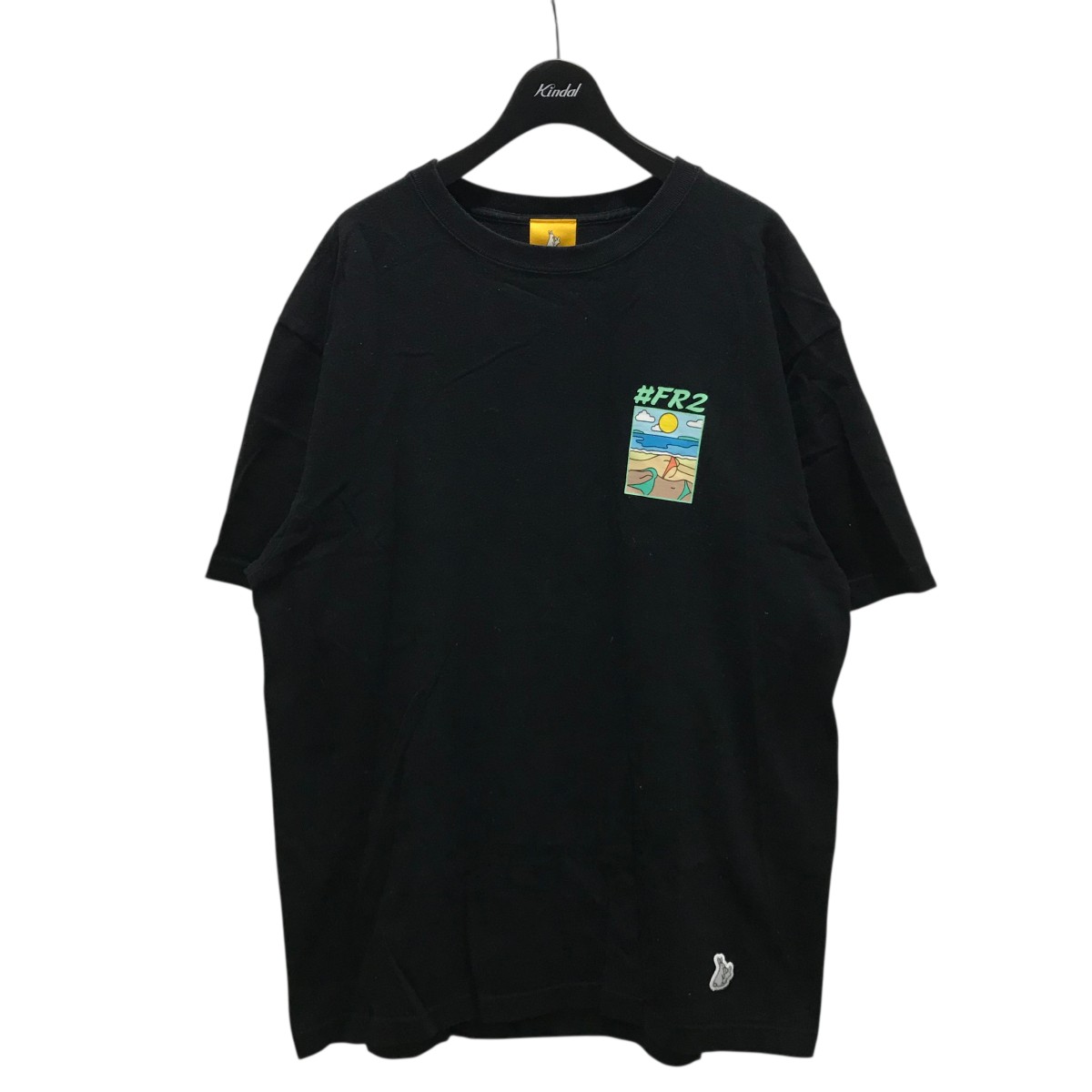 国内発送■#FR2■禁煙 リバース ポケット コットン Tシャツ 2色 CAUTION Rabbit T-shirt – #FR2