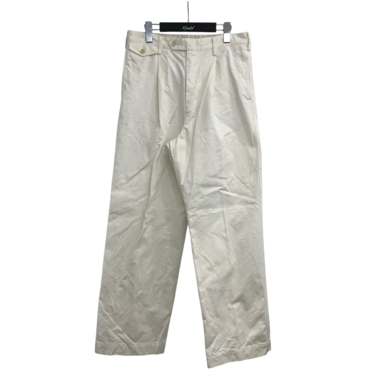 【AURALEE】 オーラリー ワイドパンツ ホワイト X234 オーラリー AURALEE 20SS 日本製 WASHED FINX TWILL EASY WIDE