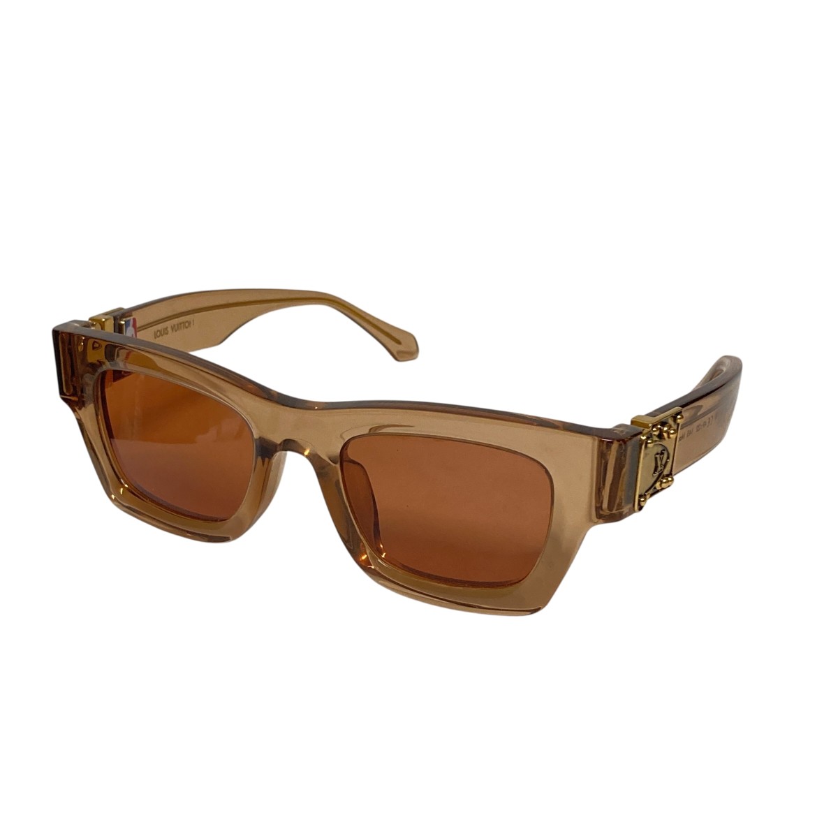【中古】 LOUIS VUITTON×NBA　 チャールストン クリア サングラス Z1411E ブラウン サイズ：49□22　145 【190725】（ルイヴィトン×エヌ ビー エー）