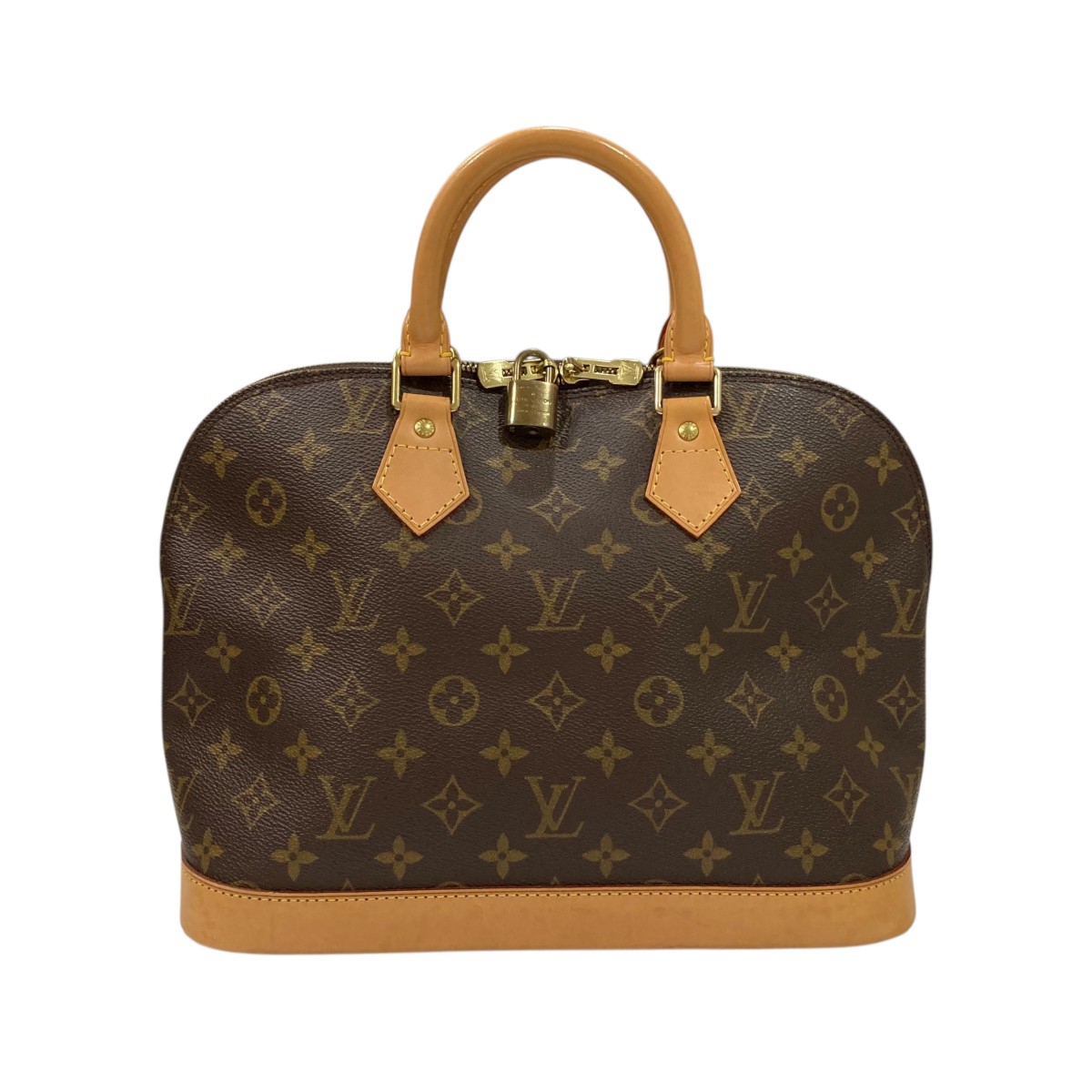 【中古】LOUIS VUITTON アルマ モノグラム ハンドバック M51130 赤銅色 【090526】（ルイヴィトン）