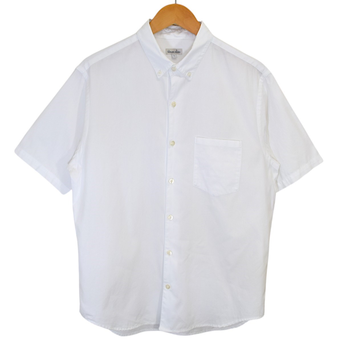 Steven Alan RAINPRINT シャツ　半袖　ルーズ　S　 日本製 p14040164-a.jpg