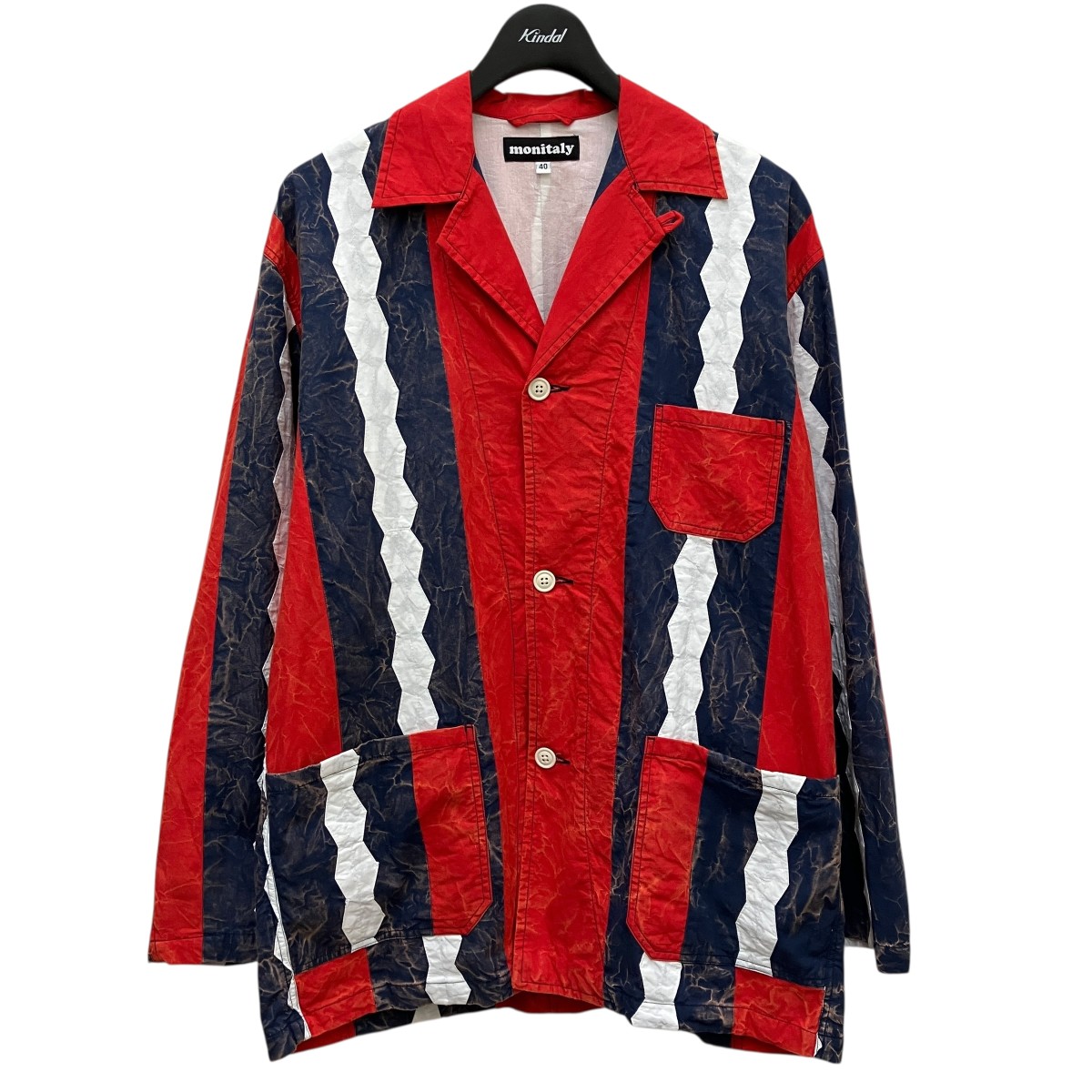 MONITALY / モニタリー　モッズコート　USA製 モニタリー【 MONITALY 】CZECH COAT W/FROG CLOSURE JAQUARD