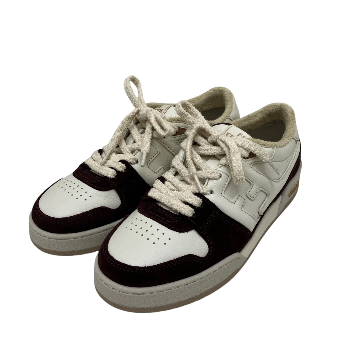 楽天市場】【中古】FENDIローカットスニーカー 7E 1166 ホワイト