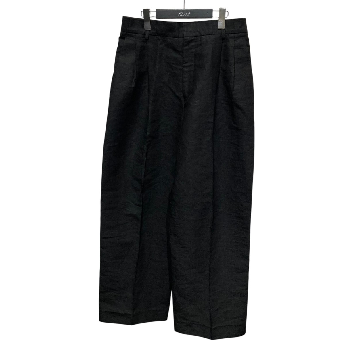 【中古】 Cristaseya　 ワイドパンツ BFS-14060-A Double Pleated Wide Trousers ブラック サイズ：M 【050226】（クリスタセヤ）