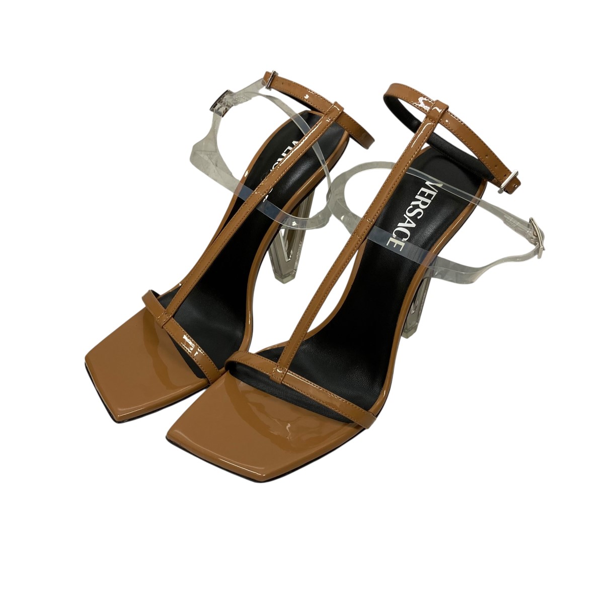 VERSACE ブラック ライオンヘッド サンダル 90_E75VA3SQ3-