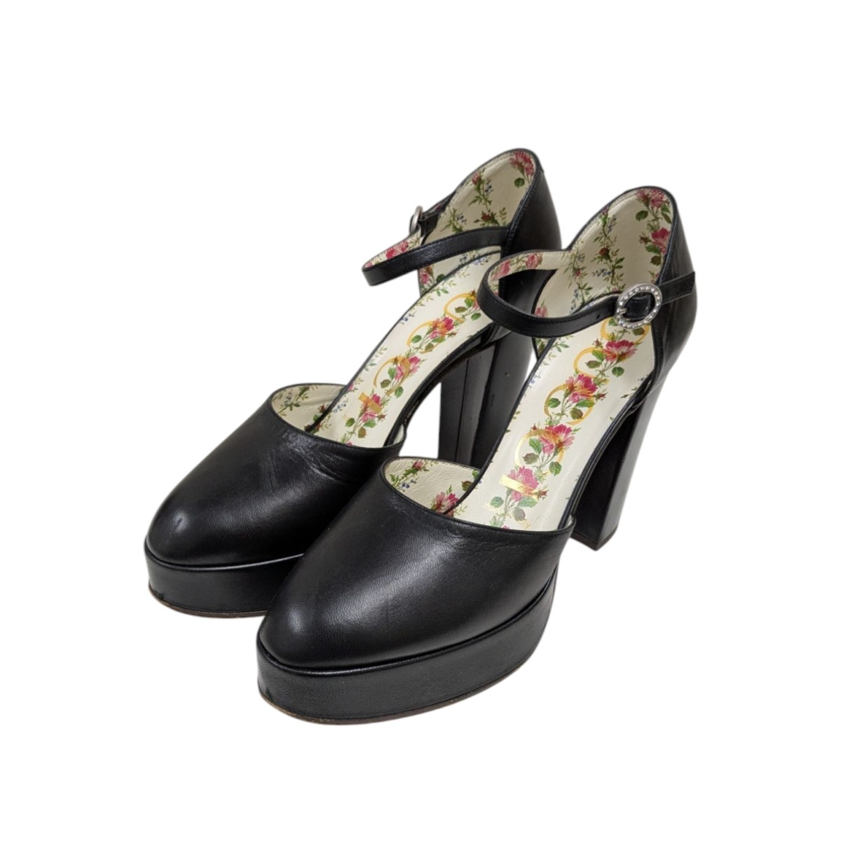 【中古】<br>GUCCI<br>パンプス ブラック サイズ：36<br>【価格見直し】