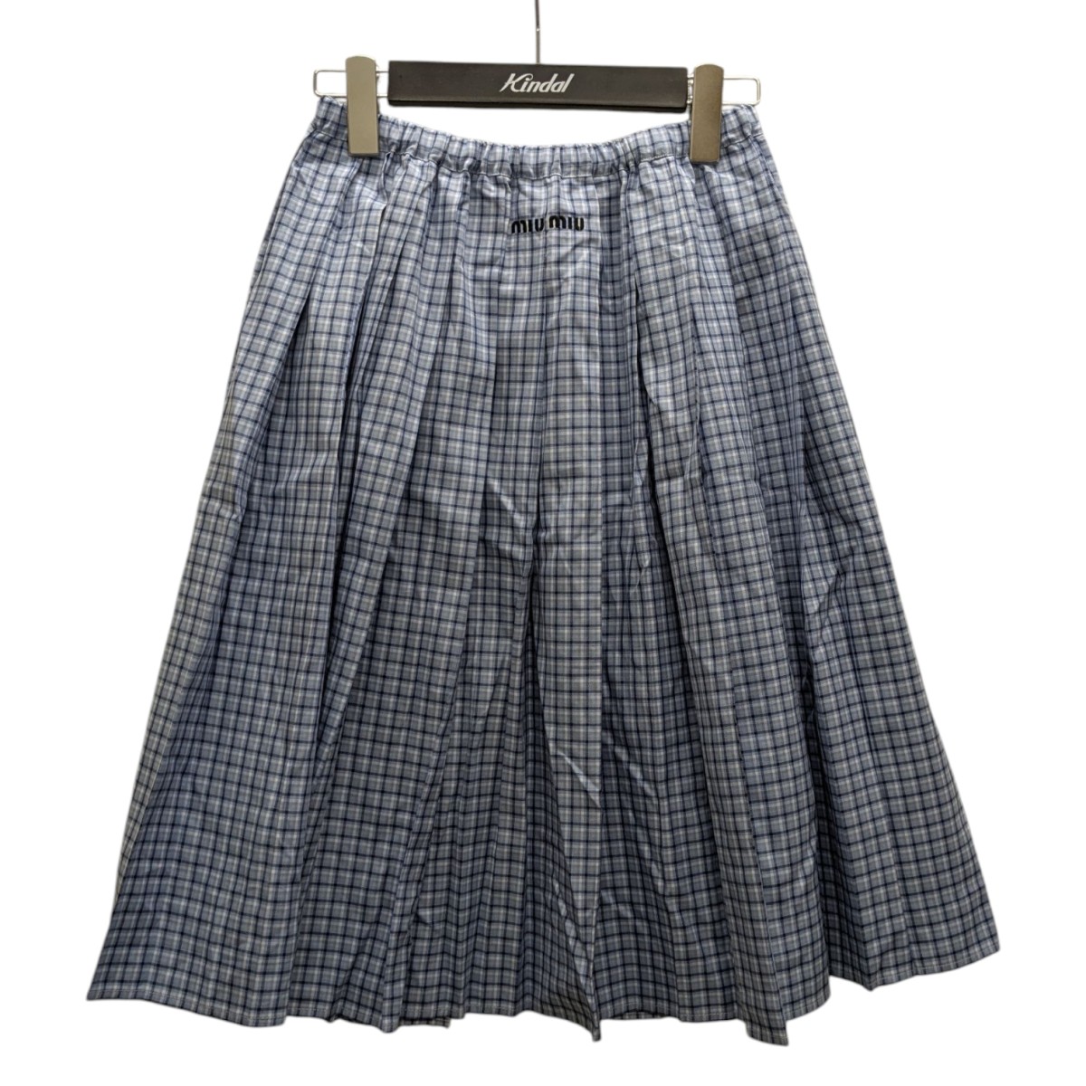 楽天市場】【中古】MIU MIUチェックロングスカート AMM1 2022