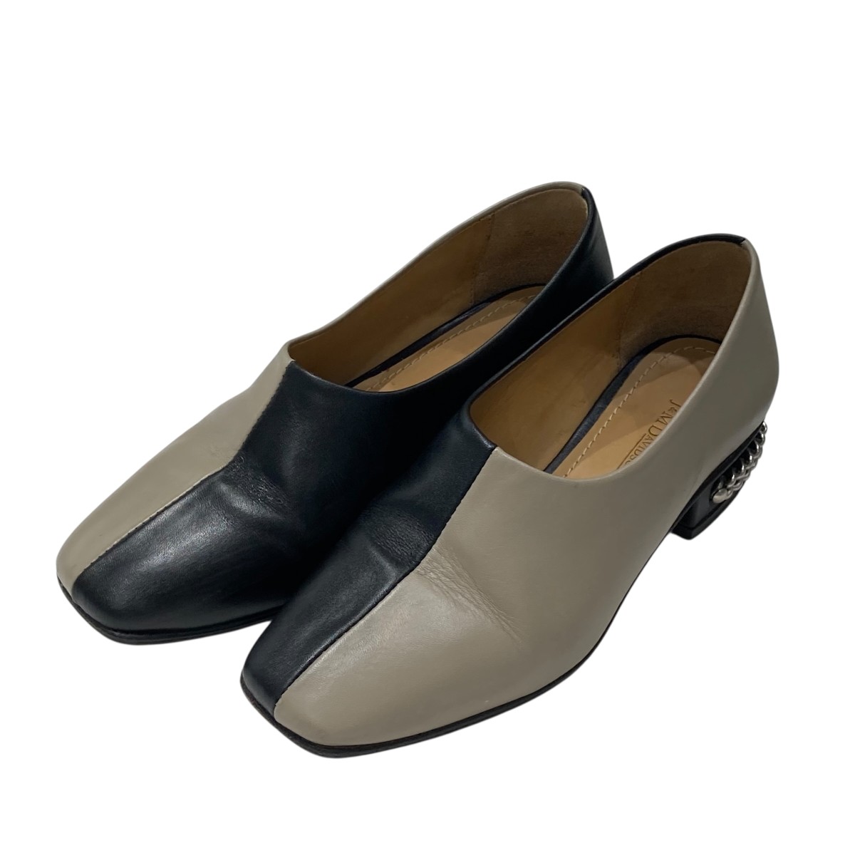 【中古】<br>J＆M DAVIDSON<br>ローファー 20646N ブラック×ベージュ サイズ：35(23.0cm相当）<br>【価格見直し】