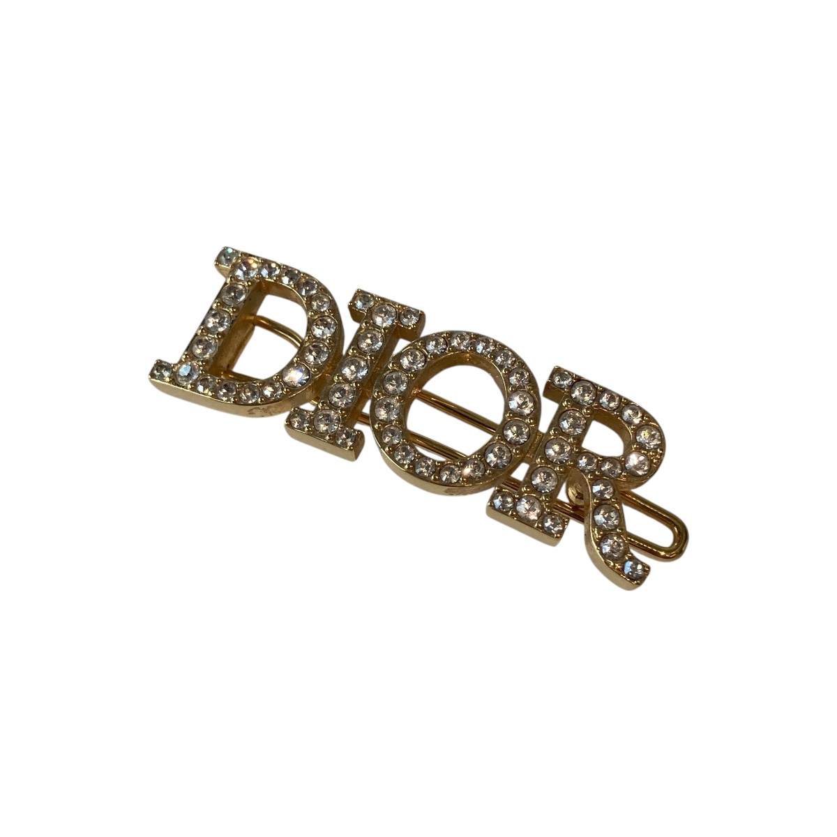 Dior ハート型 ヘアピン クリスチャンディオールヘアピン ハート ラインストーン