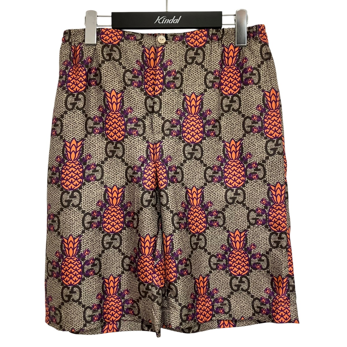 GUCCI ボタニカル フローラルペイント ハーフパンツ 38 柄パンツ GUCCI(グッチ) ハーフ・ショートパンツ(メンズ) - 海外