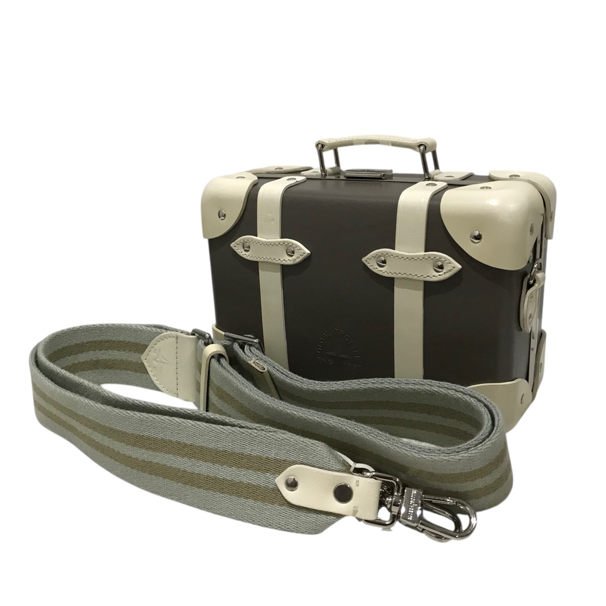 【定価45万円程】◆グローブトロッター人気のアイボリー/革バンド破れ 定価45万円程】◇グローブトロッター人気のアイボリー/革バンド破れ