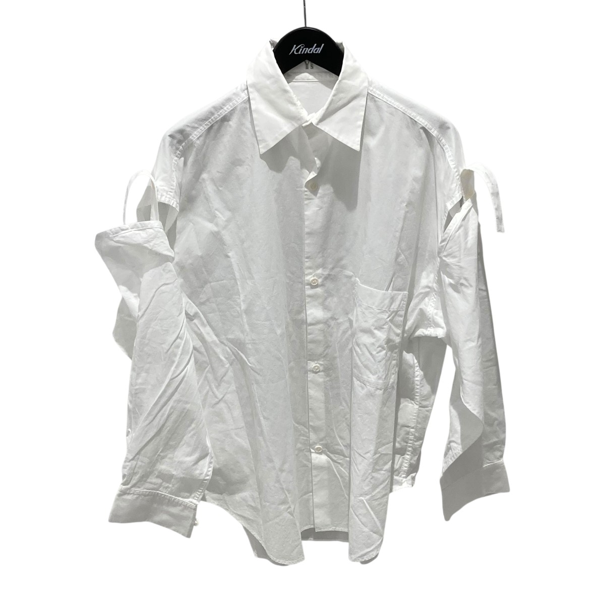 【中古】 Y’s 18SS 長袖シャツ YW-B16-003 ホワイト サイズ：2 【価格見直し】