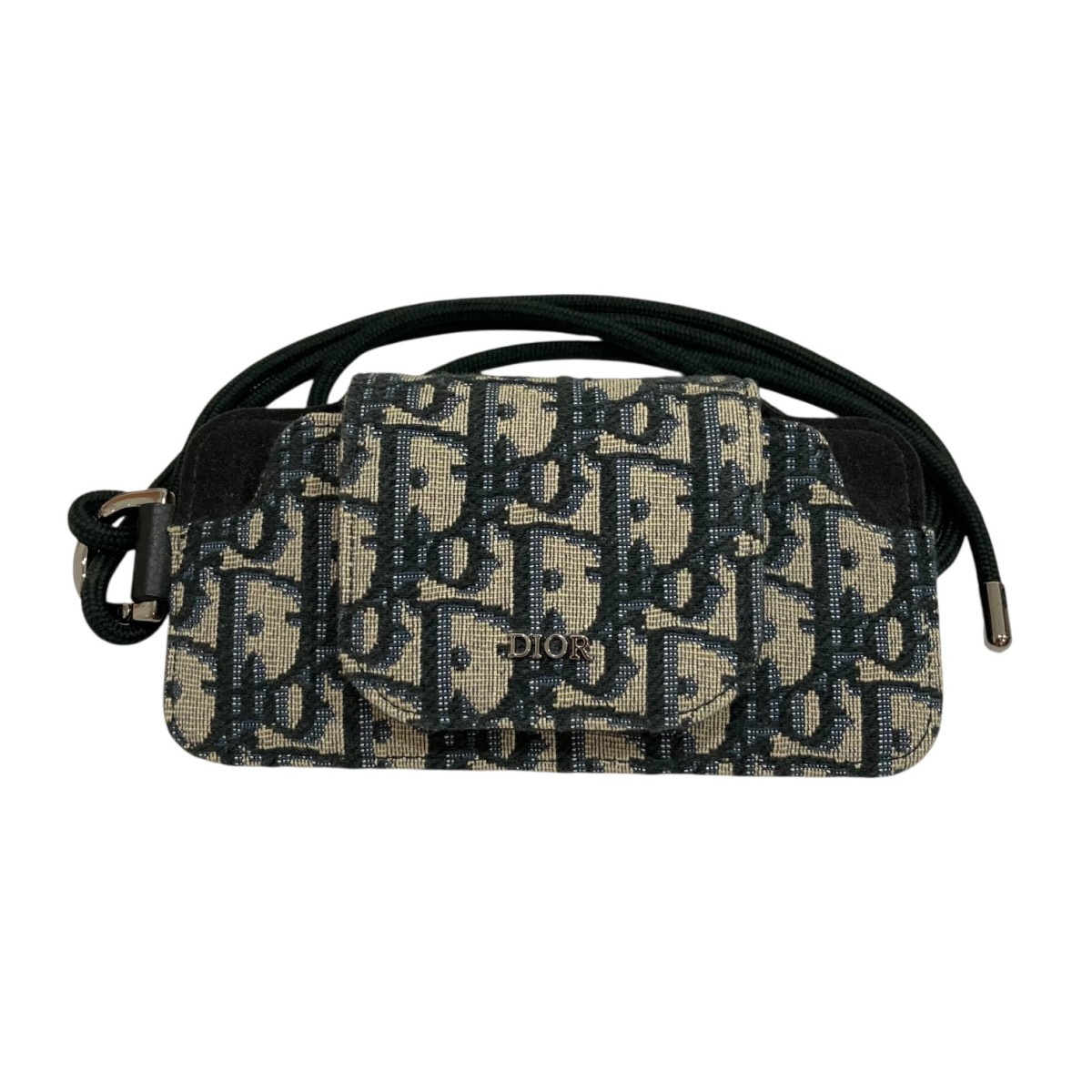 Dior ケース ネイビー ベージュ Dior キーケース ベージュと黒 ロゴパターン S0983ONMJM51U_E01-1?$