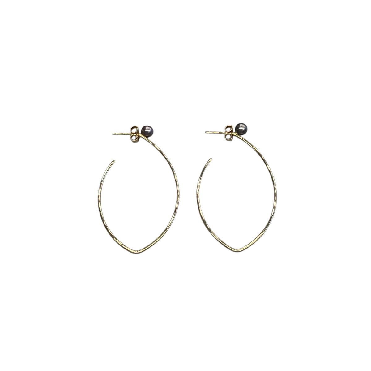 楽天市場】MIZUKI ミズキ K14 カットビーズ バナナフープ ピアス