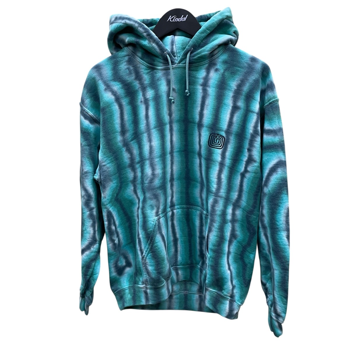 【中古】 SASQUATCHfabrix． SWEAT HOODIE MEX STRIPE DYE フーディ 25SS-CSP-001 グリーン サイズ：M 【価格見直し】