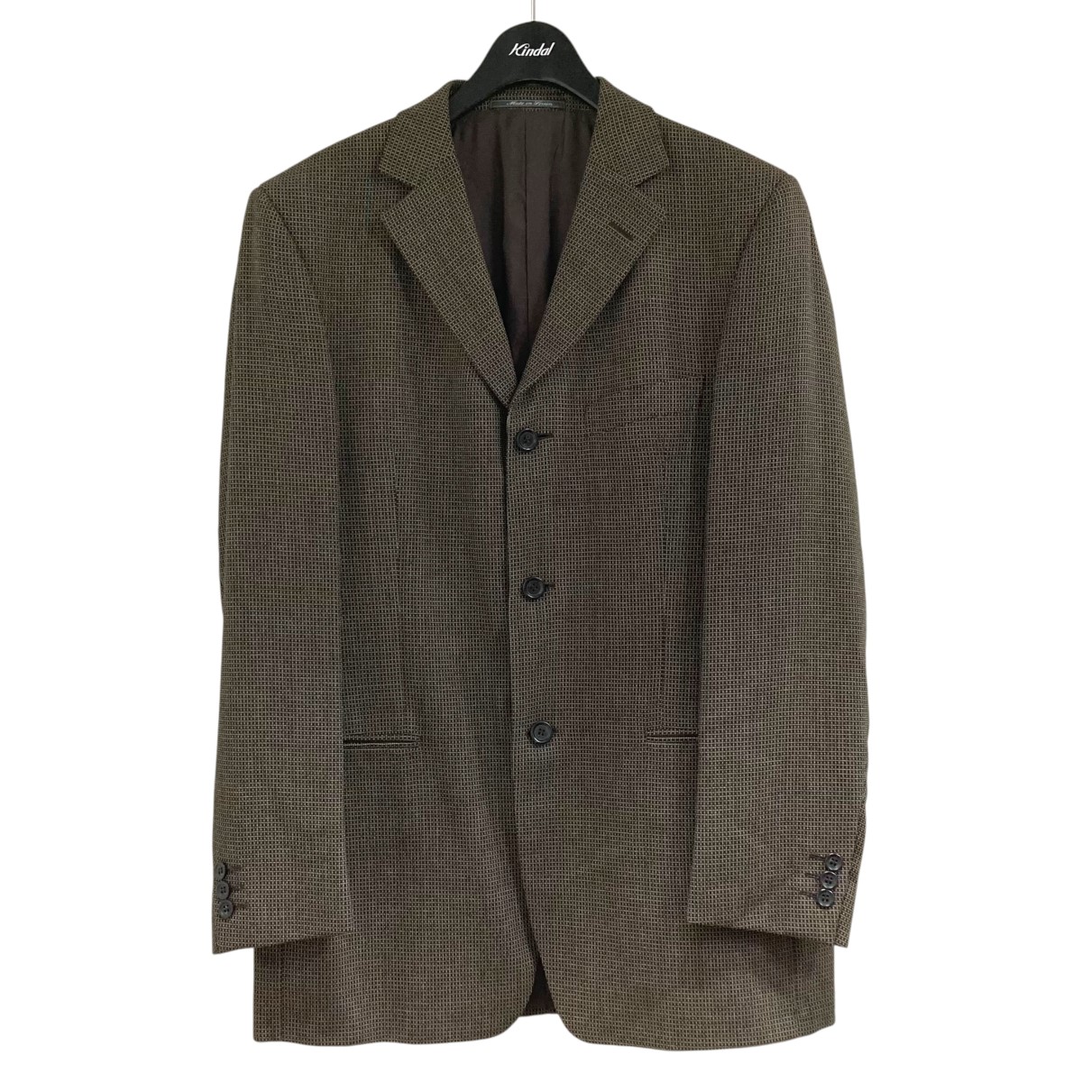 Ermenegildo Zegna テーラードジャケット ブラウン系 チェック柄 楽天市場】【中古】 Ermenegildo Zegna （エルメネジルドゼニア