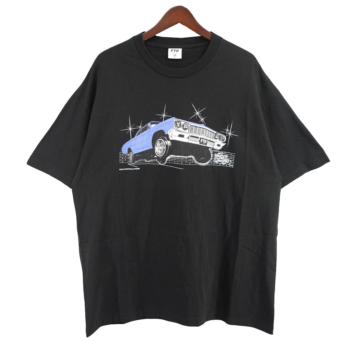 【中古】 FTP Fuck The Population Lowrider Tee ローライダー カー Car ロゴ Tシャツ ブラック サイズ：XL 【価格見直し】