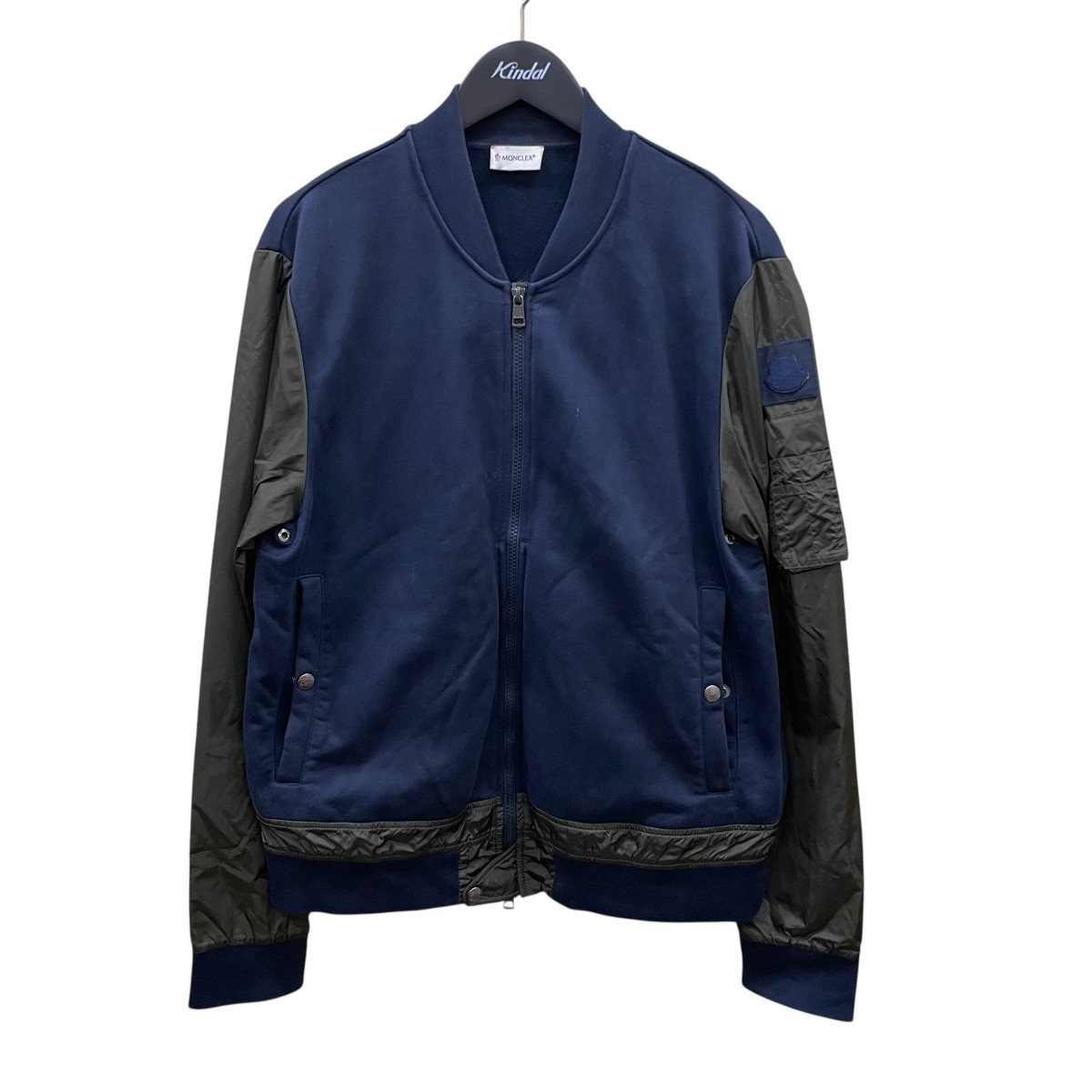 MONCLER ハイブリッドカーディガン ネイビー L MONCLER ハイブリッドカーディガン ネイビー L Moncler Hybrid
