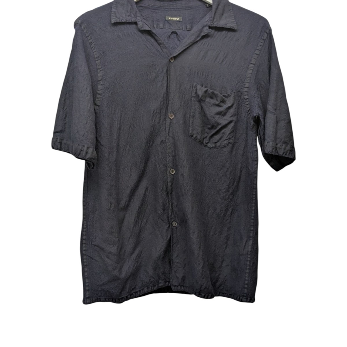楽天市場】【中古】COMOLIリネンツイル半袖オープンカラーシャツ