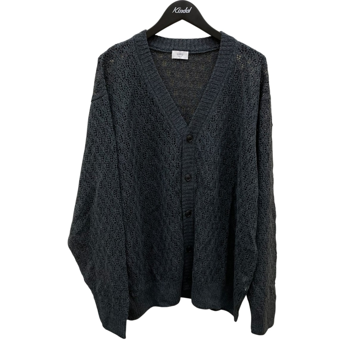 【中古】URU25SS ニットカーディガン 25SUK03 ネイビー サイズ：2【価格見直し】｜ブランド古着のカインドオル 16,323円