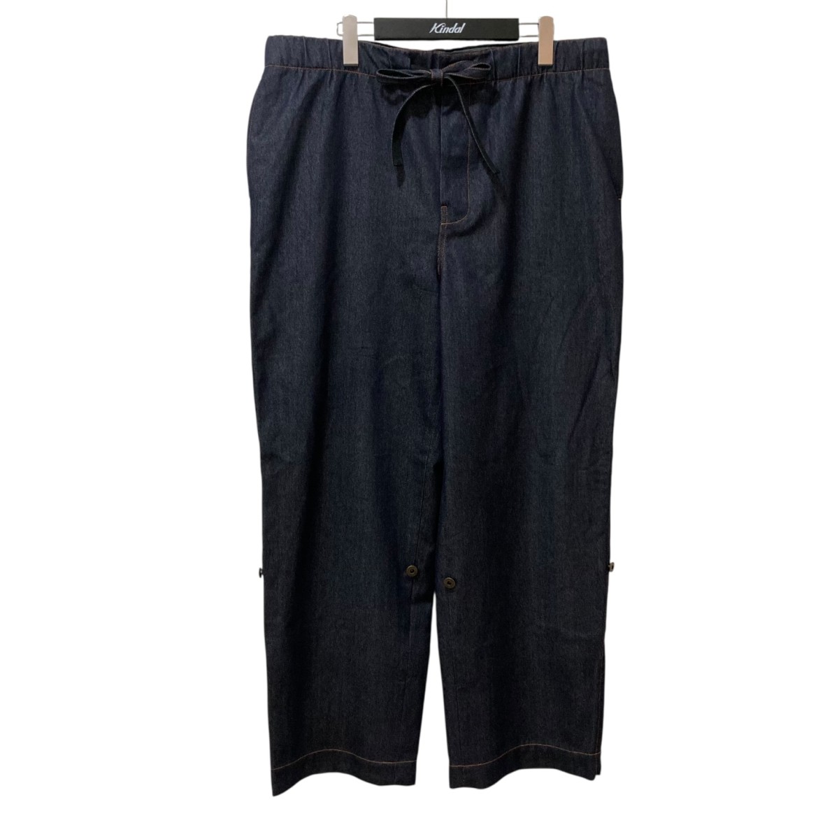 希少 LOEWE レザーポケットデニム BLACK LOEWE＊ロエベ＊アナグラムレザーストレートブラックデニム＊32