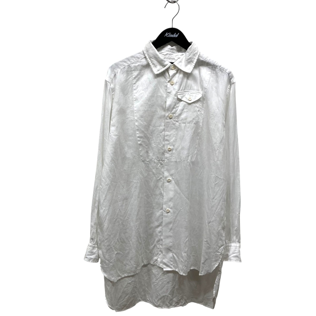 【中古】 NIGEL CABOURN　 COBBLER SHIRT HEMP POPLIN 長袖シャツ 8048-04-10911 ホワイト サイズ：50 【300725】（ナイジェルケーボン）