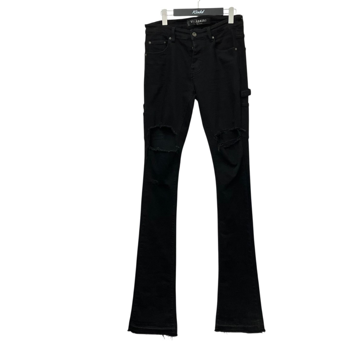 楽天市場】GUAPI グアピ フレアデニムパンツ 28-32インチ ブラック/黒