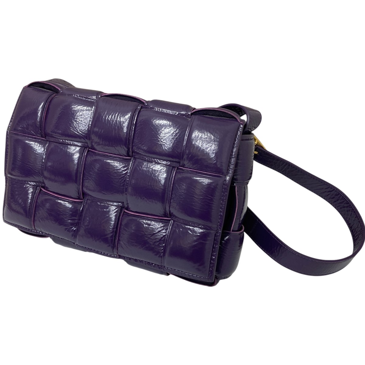 【中古】\u003cBR\u003eBOTTEGA VENETA\u003cBR\u003eテープショルダーバッグ パープル 大いさ：-\u003cBR\u003e【通貨価値思いなおす】