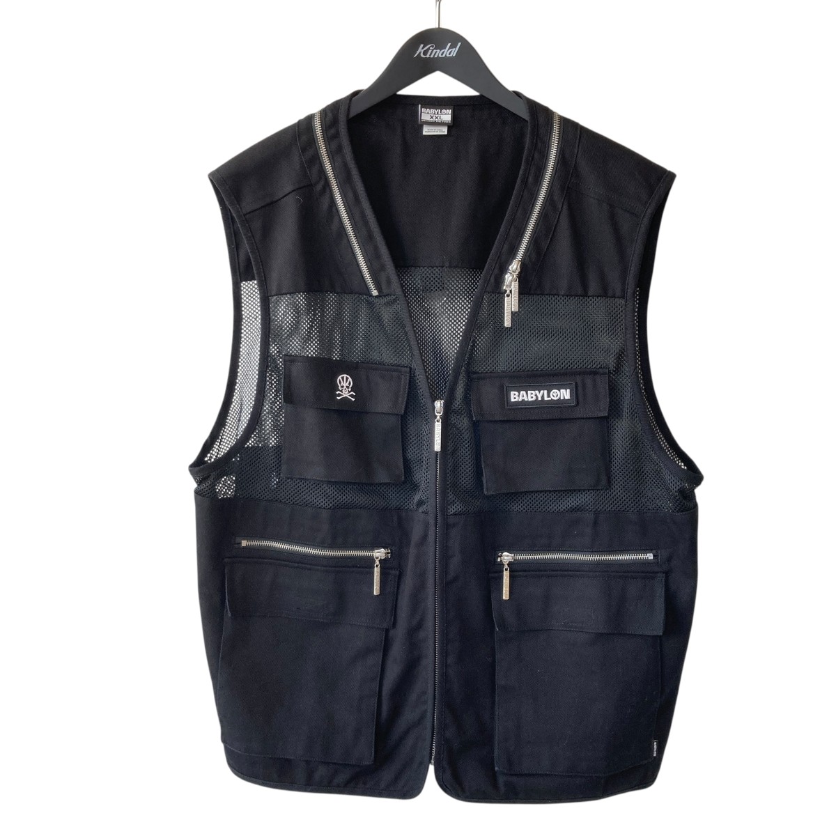 【中古】 BABYLON SKULL VEST ベスト M5GN60KCYO0 ブラック サイズ：XXL 【価格見直し】