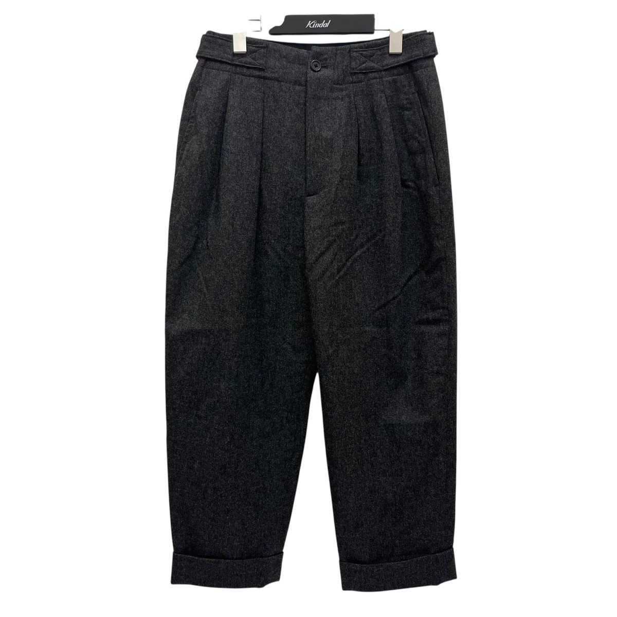 【新品】MARGARET HOWELL ブラック フルイドウールパンツ MARGARET HOWELL ブラック フルイドウールパンツ パンツ