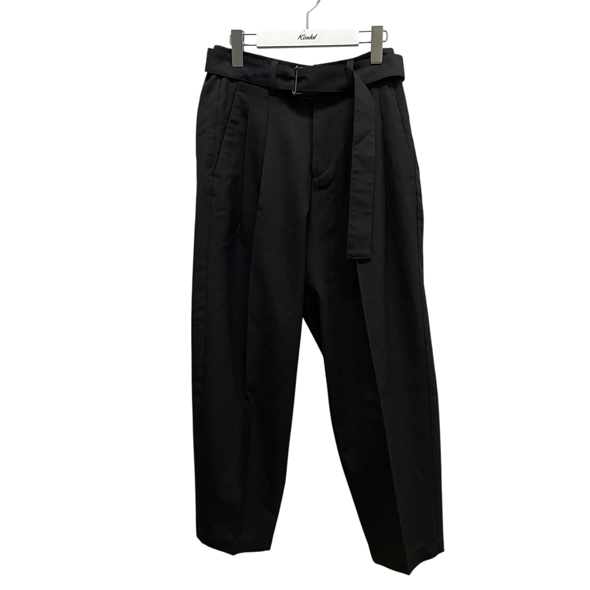 【中古】 ATTACHMENT HARD TWISTED WOOL TROPICAL BELTED PANTS パンツ AP21-016 ブラック サイズ：1 【価格見直し】