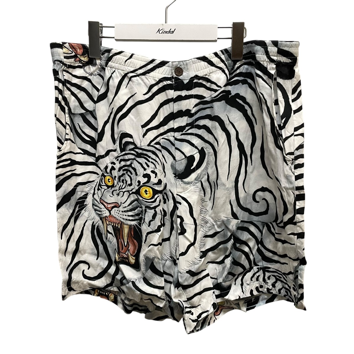 【中古】 WACKO MARIA TIMLEHI HAWAIIAN SHORTS ハーフパンツ ホワイト サイズ：XL 【価格見直し】