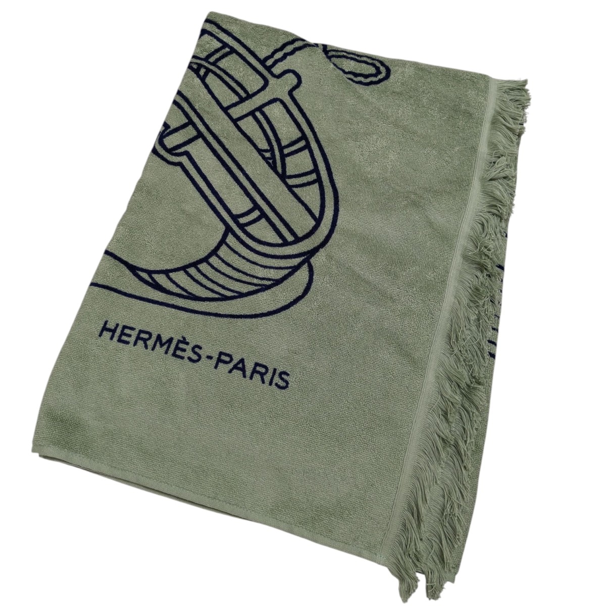 HERMES - エルメス ビーチタオル LES LEOPARDS マット インテリア エルメス ビーチタオル LES LEOPARDS マット インテリア