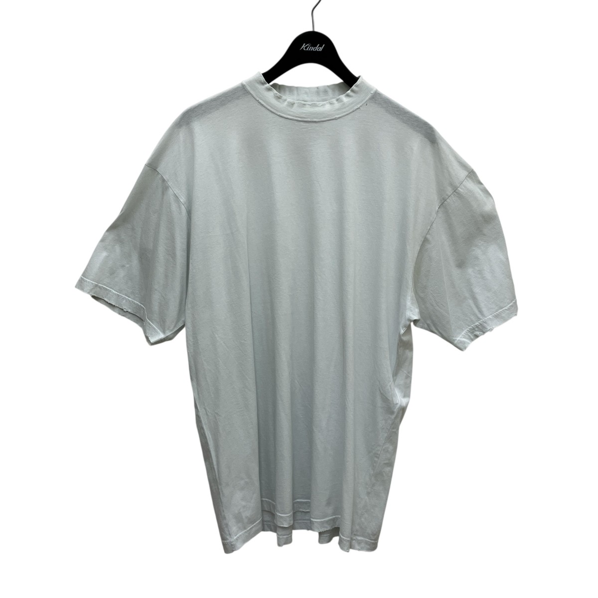 【中古】 BALENCIAGA ダメージ加工 ユニセックス モックネックカットソー JP57202202990 ホワイト サイズ:XS 【140426】(バレンシアガ)